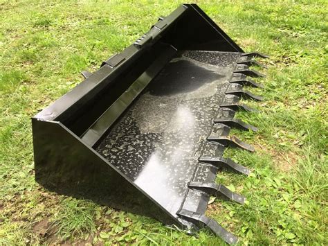 tooth skid steer bucket|heavy duty skid steer bucket.